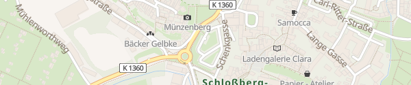 Karte Schlossparkplatz Quedlinburg