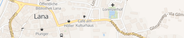 Karte Kulturhaus Lana