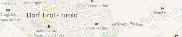 Karte Hotel Garni Residence Amelia Dorf Tirol 