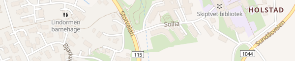 Karte Sollia Bo og servicesenter Skiptvet
