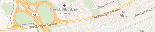 Karte Wieseneckstraße Schwaig bei Nürnberg