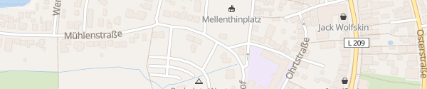 Karte Mühlenstraße Fehmarn