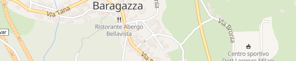 Karte Via Piana Baragazza