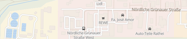 Karte ALDI Süd Nördliche Grünauer Straße Neuburg an der Donau