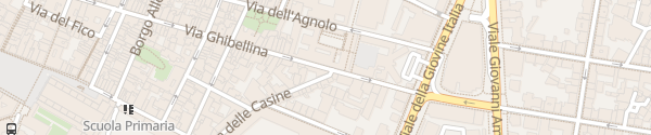Karte Via Ghibellina Florenz