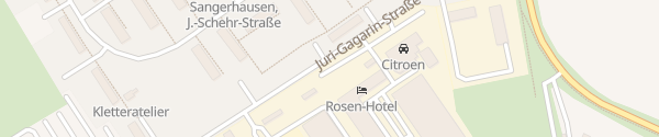 Karte Rosen Hotel Sangerhausen