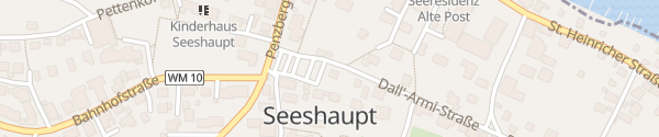 Karte Parkplatz Dall'ArmiStraße Seeshaupt