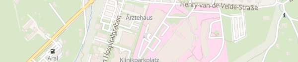 Karte Parkhaus Sophien- und Hufeland Klinikum Weimar