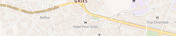 Karte Hotel Post Gries Bozen