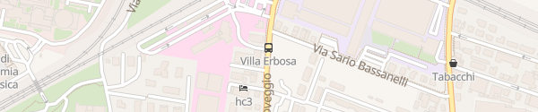 Karte Via dell'Arcoveggio Bologna