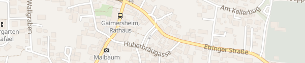 Karte Huberbräugasse/Ettinger Straße Gaimersheim