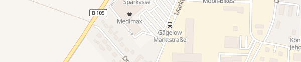 Karte MEZ Mecklenburger Einkaufszentrum Gägelow