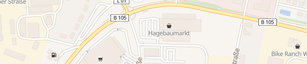 Karte Hagebaumarkt Gägelow