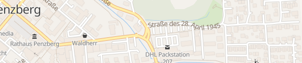 Karte Parkplatz Straße des 28. April 1945 Penzberg