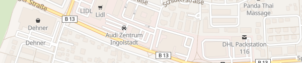 Karte Audi Zentrum Ingolstadt