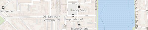 Karte Hauptbahnhof Schwerin