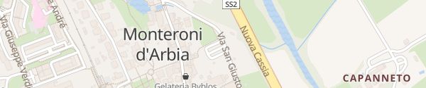Karte Via San Giusto Monteroni d'Arbia