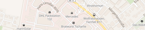 Karte Mercedes-Benz Niederlassung Wolfratshausen