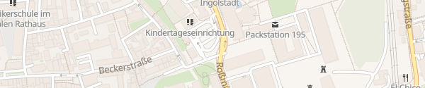Karte Parkplatz "Am Schloss" Ingolstadt