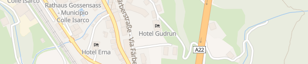 Karte Hotel Gudrun Gossensass