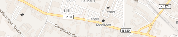 Karte E-Center Aschersleben
