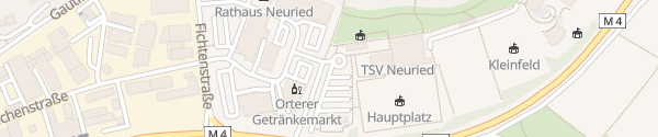 Karte Parkplatz beim Sportpark Neuried