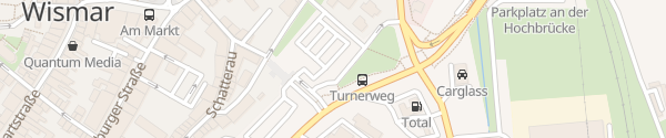 Karte Parkplatz Turmstraße P2 Wismar
