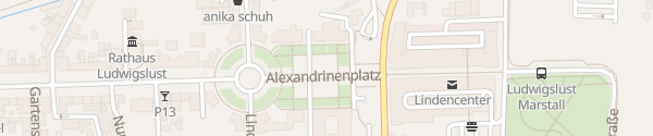 Karte Alexandrinenplatz Ludwigslust