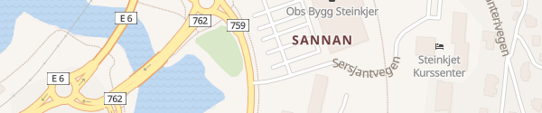 Karte Sannan Handelspark Steinkjer