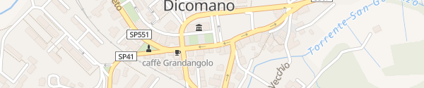 Karte Piazza della Repubblica Dicomano