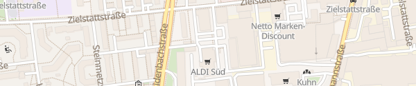Karte ALDI Süd Zielstattstraße München
