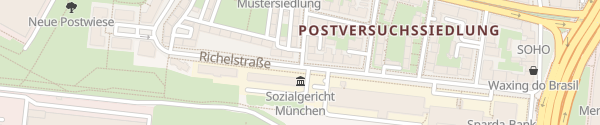 Karte Burghausener Straße München