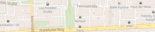 Karte Renault Niederlassung München