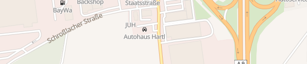 Karte Autohaus Hartl - Gebrauchtwagenplatz Allershausen