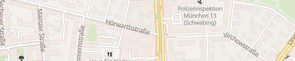 Karte Hörwarthstraße München