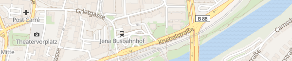Karte Busbahnhof Jena
