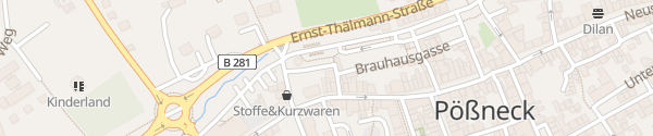 Karte Gerberstraße Pößneck
