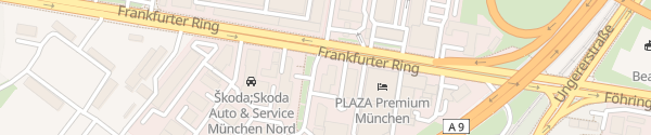 Karte Frankfurter Ring München