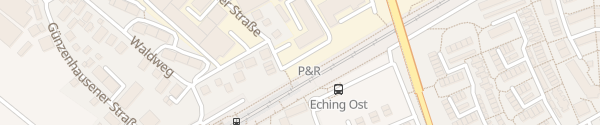 Karte P&R Parkplatz Bahnhof Eching