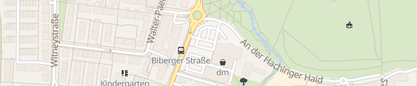 Karte ALDI Süd Biberger Straße Unterhaching