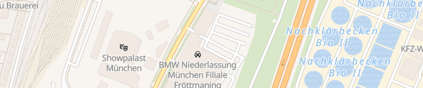 Karte BMW Niederlassung Fröttmaning München