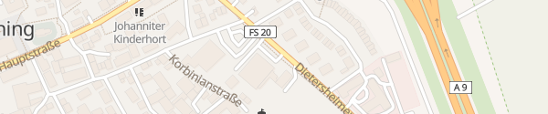 Karte Parkplatz Dreifachturnhalle Dietersheimer Straße Eching