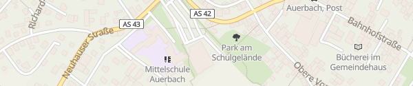 Karte Neuhauser Straße Auerbach in der Oberpfalz