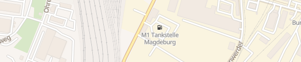 Karte M1 Tankstelle Magdeburg