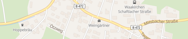 Karte Autohaus Weingärtner Waakirchen