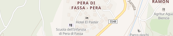 Karte Hotel el Paster San Giovanni di Fassa