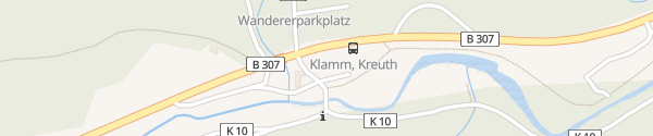 Karte Wanderparkplatz Klamm/Königsalm Kreuth