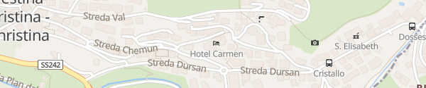 Karte Hotel Carmen St. Christina