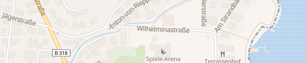 Karte Wilhelminastraße Bad Wiessee