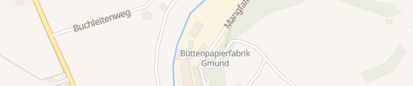 Karte Büttenpapierfabrik Gmund am Tegernsee